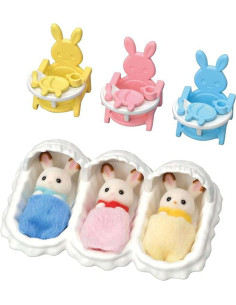 SF5532-MG,Sylvanian Families-Set De Ingrijire A Iepurasilor Tripleti