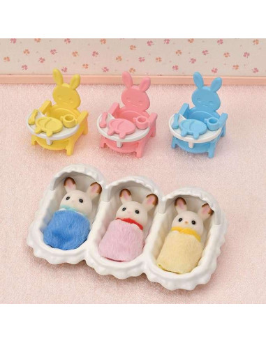 SF5532-MG,Sylvanian Families-Set De Ingrijire A Iepurasilor Tripleti
