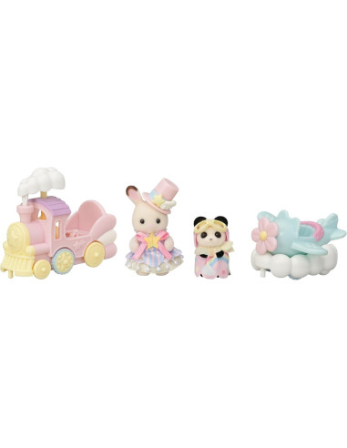 SF5819-MG,SYLVANIAN FAMILIES-SET PARC DISTRACTIE AVION SI TRENULET