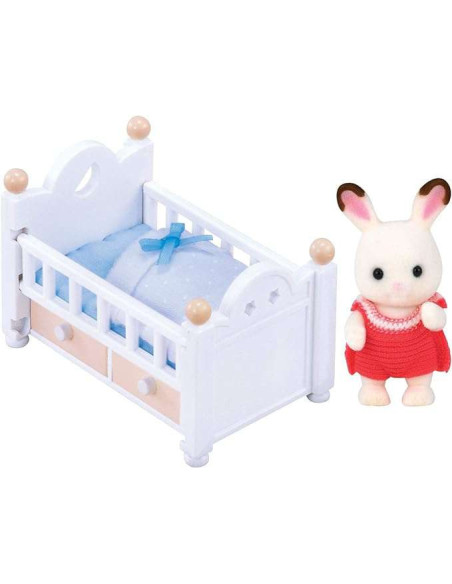 SF5017-MG,Sylvanian Families-Set Patut Bebe Iepuras Chocolate