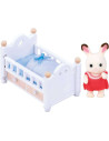 SF5017-MG,Sylvanian Families-Set Patut Bebe Iepuras Chocolate
