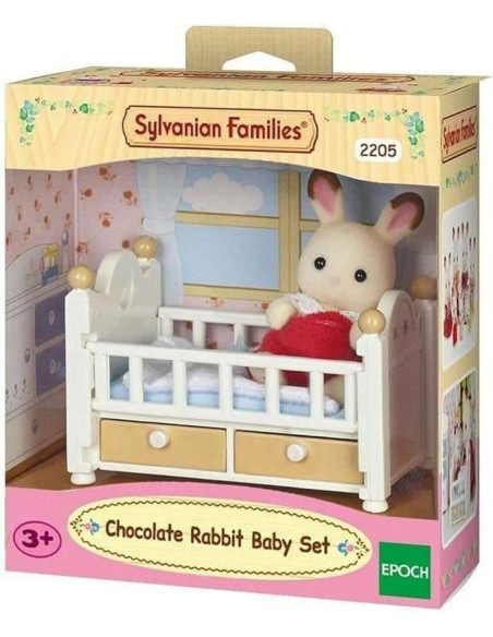 SF5017-MG,Sylvanian Families-Set Patut Bebe Iepuras Chocolate