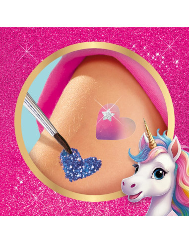 SA14724-MG,Tatuaje Si Sclipici - Unicorni
