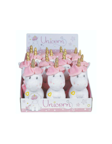 JE023741-MG,Zornaitoare De Plus Jemini 19cm Unicorn