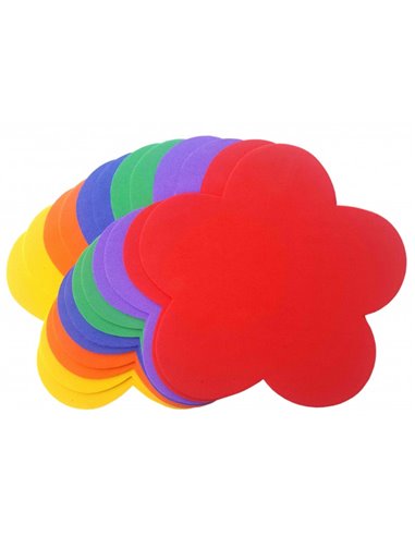 Hartie gumata in forma de floare, 14 x 15 cm, 1 mm, Diverse culori