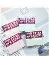 Notes autoadeziv extra-sticky, 76 x 76 mm, 90 file, Stick'n, Albastru pastel