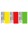 Caiet A4 cu spira Paperland, 100 file, 70g/mp, matematica, coperta plastic, Diverse culori