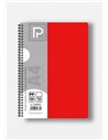 Caiet A4 cu spira Paperland, 100 file, 70g/mp, matematica, coperta plastic, Diverse culori