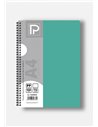 Caiet A4 cu spira Paperland, 100 file, 70g/mp, dictando, coperta plastic, Diverse culori