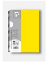 Caiet A4 cu spira Paperland, 100 file, 70g/mp, dictando, coperta plastic, Diverse culori