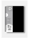 Caiet A4 cu spira Paperland, 100 file, 70g/mp, dictando, coperta plastic, Diverse culori