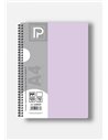 Caiet A4 cu spira Paperland, 120 file, 70g/mp, dictando, coperta plastic, Diverse culori