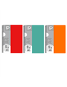 Caiet A4 cu spira Paperland, 120 file, 70g/mp, dictando, coperta plastic, Diverse culori