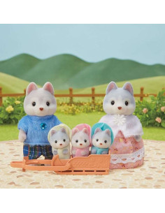 SF5636-MG,Figurine Sylvanian Families - Familia Catelusilor Husky 2
