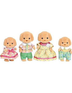 SF5259-MG,Figurine Sylvanian Families - Familia Catelusilor Poodle
