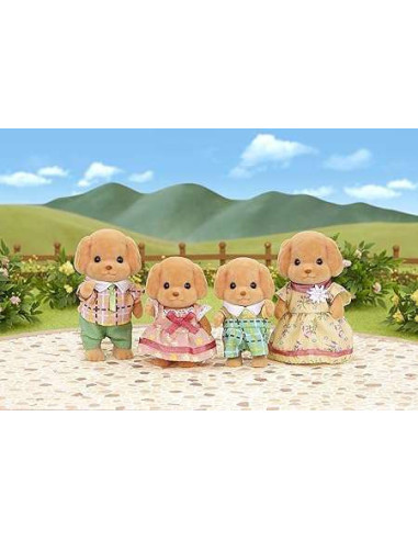 SF5259-MG,Figurine Sylvanian Families - Familia Catelusilor Poodle