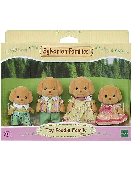 SF5259-MG,Figurine Sylvanian Families - Familia Catelusilor Poodle