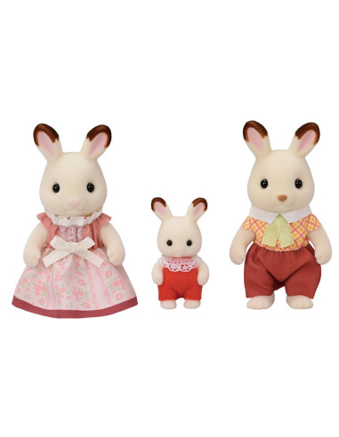 SF5768-MG,FIGURINE SYLVANIAN FAMILIES-FAMILIA IEPURASILOR CHOCOLATE TRIO