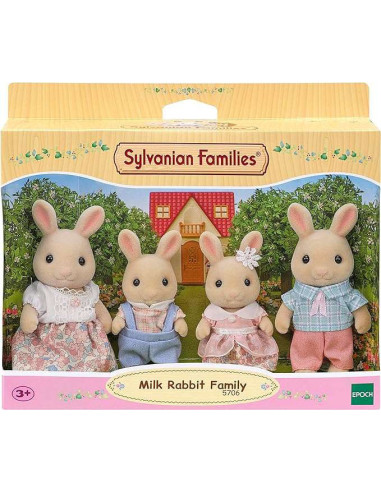 SF5706-MG,Figurine Sylvanian Families-Familia Iepurasilor Milk
