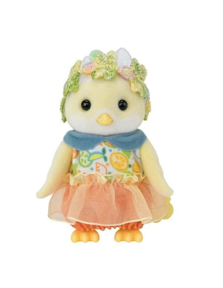 SF5860-MG,FIGURINE SYLVANIAN FAMILIES-FAMILIA PASARILOR CU PORTOCALE