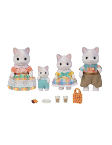 SF5738-MG,Figurine Sylvanian Families-Familia Pisicutelor Latte