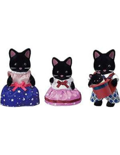 SF5530-MG,Figurine Sylvanian Families-Familia Pisicutelor Negre