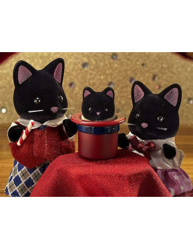 SF5530-MG,Figurine Sylvanian Families-Familia Pisicutelor Negre