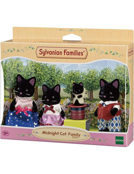 SF5530-MG,Figurine Sylvanian Families-Familia Pisicutelor Negre
