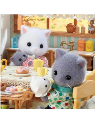 SF5455-MG,Figurine Sylvanian Families-Familia Pisicutelor Persane