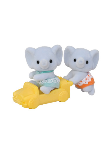SF5774-MG,Figurine Sylvanian Families-Gemeni Elefantei