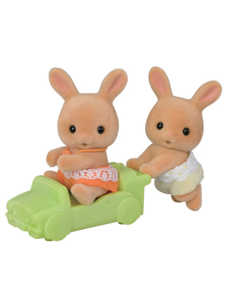 SF5772-MG,FIGURINE SYLVANIAN FAMILIES-GEMENI IEPURASI SUNNY