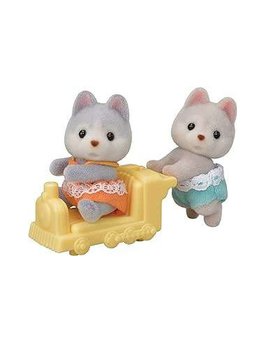 SF5638-MG,Figurine Sylvanian Families-Gemenii Catelusi Husky