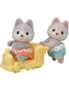SF5638-MG,Figurine Sylvanian Families-Gemenii Catelusi Husky