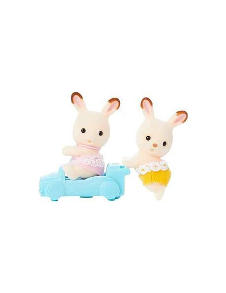 SF5420-MG,Figurine Sylvanian Families-Gemenii Iepurasi Chocolate