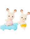 SF5420-MG,Figurine Sylvanian Families-Gemenii Iepurasi Chocolate