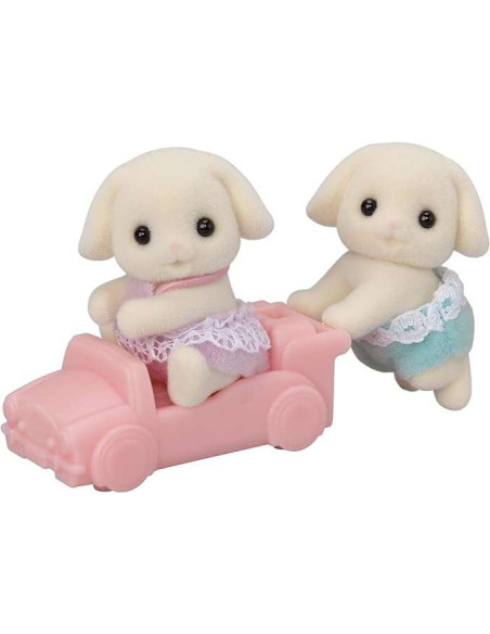 SF5737-MG,Figurine Sylvanian Families-Gemenii Iepurasi Flora