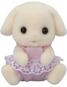 SF5737-MG,Figurine Sylvanian Families-Gemenii Iepurasi Flora 2