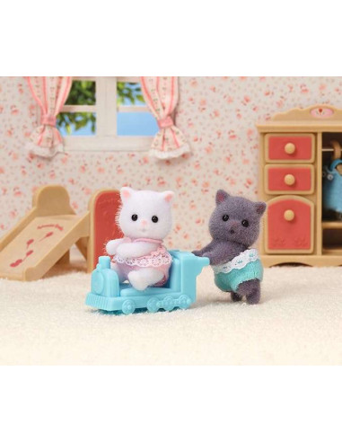SF5457-MG,Figurine Sylvanian Families-Gemenii Pisicute Persane