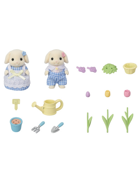 SF5736-MG,Figurine Sylvanian Families-Iepurasii Gradinari