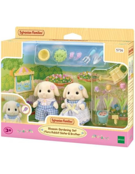 SF5736-MG,Figurine Sylvanian Families-Iepurasii Gradinari