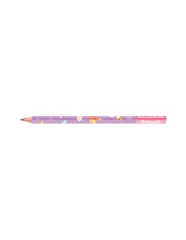 Set 2 creioane grafit Jumbo Pelikan invata sa scrii, Mov