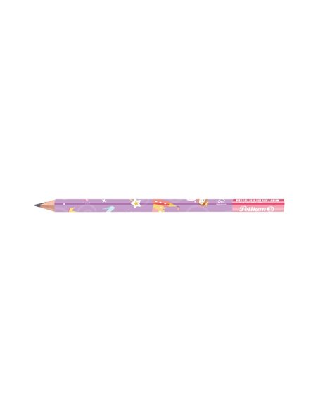 Set 2 creioane grafit Jumbo Pelikan invata sa scrii, Mov