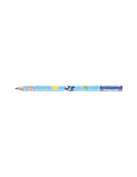 Set 2 creioane grafit Jumbo Pelikan invata sa scrii, Albastre