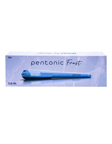 Set 10 pixuri cu gel Pentonic Frost, 0.6 mm, mina albastra