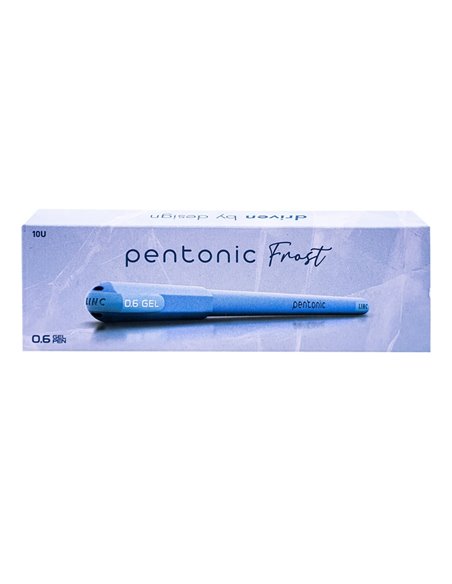 Set 10 pixuri cu gel Pentonic Frost, 0.6 mm, mina albastra