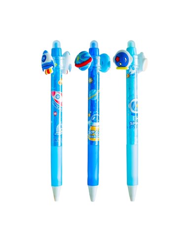 Set 3 pixuri cu cerneala termosensibila, Motiv space explorer