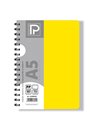 Caiet A5 cu spira Paperland, 80 file, 70g/mp, matematica, coperta plastic, Diverse culori
