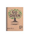Caiet A4 cu spira Paperland, 96 file, 70g/mp, matematica, coperta carton, Natural edition