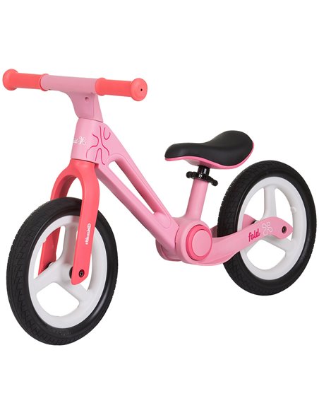 Bicicleta fara pedale pliabila Chipolino Fold X pink