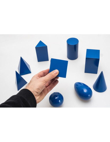 Vin85162,Corpuri geometrice albastre conform metodei Montessori